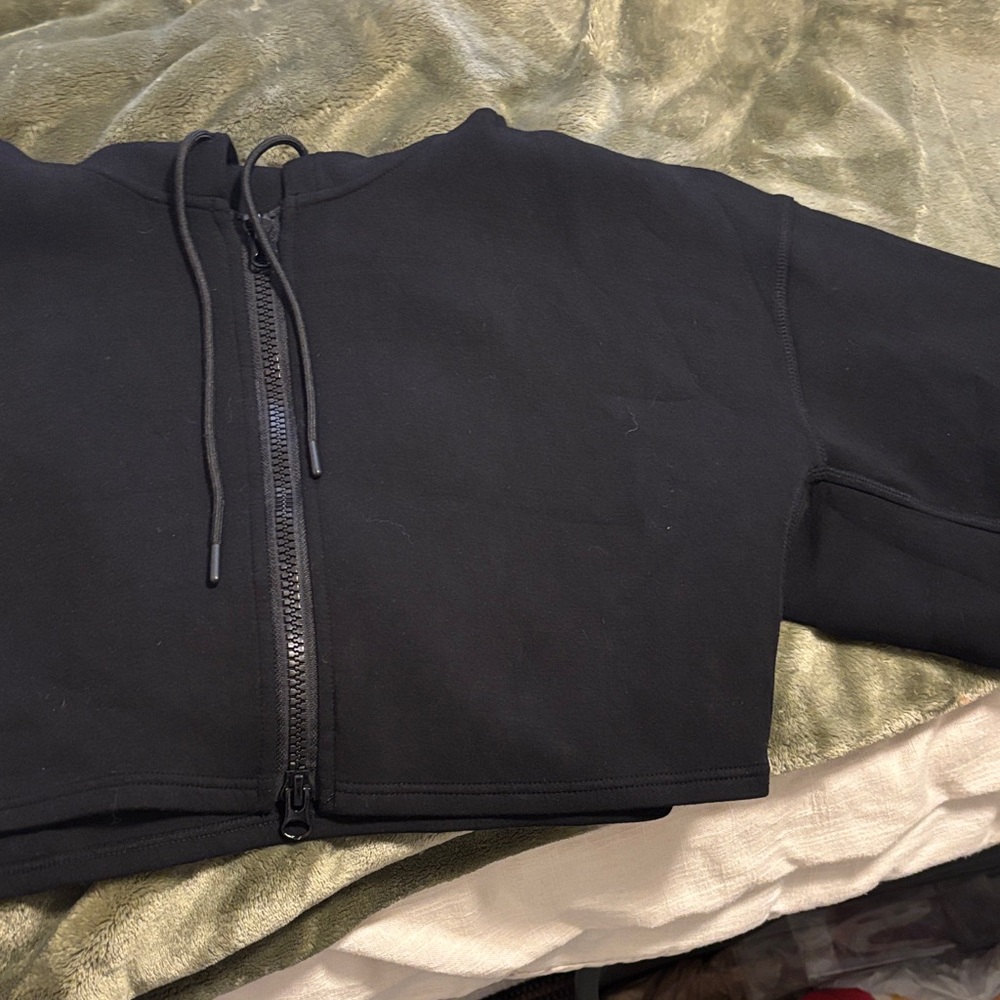 Altar'd State Black Cropped Hoodie